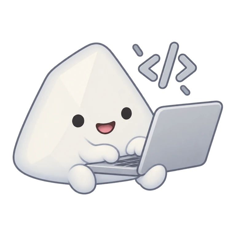 Tuti programando en un portátil