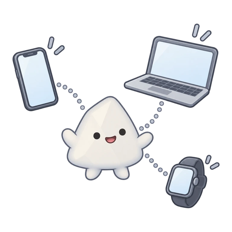 Tuti متصل به گوشی، لپتاپ و ساعت